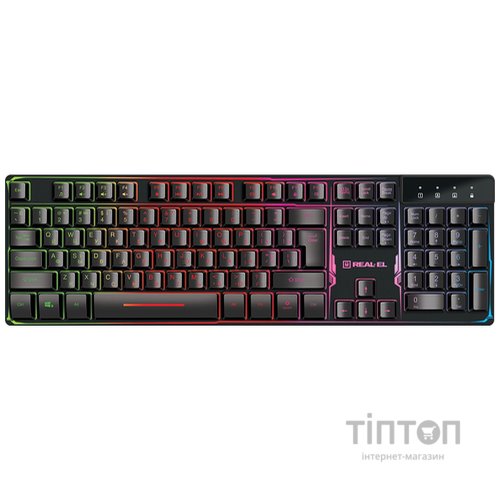 Клавіатура REAL-EL Gaming 8700 Black