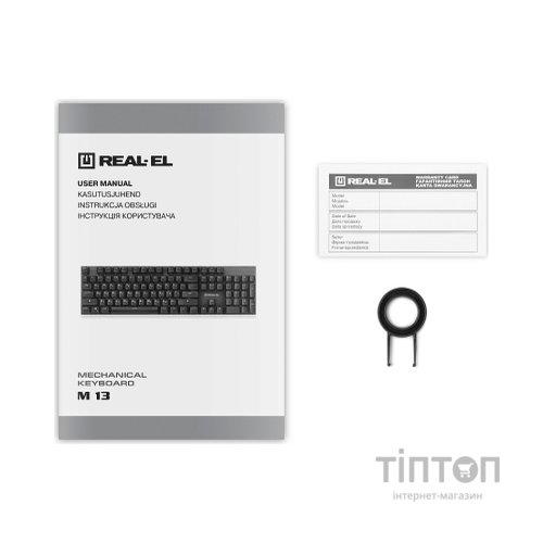 Клавіатура REAL-EL M 13 Grey