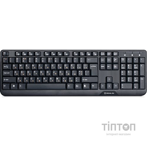 Клавіатура REAL-EL Standard 500 USB чорний UAH