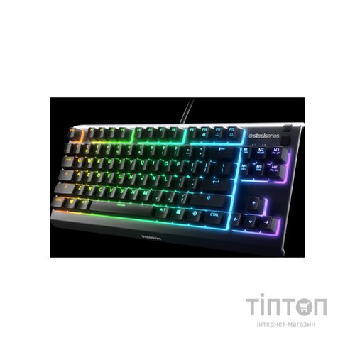 Клавіатура SteelSeries Apex 3 TKL UA USB Black (SS64831)