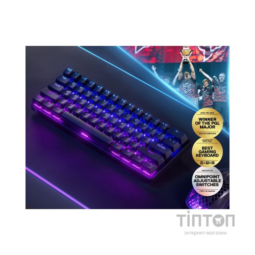 Клавіатура SteelSeries Apex Pro Mini Wireless UA Black (SS64842)