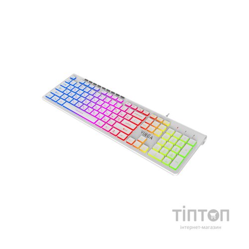 Клавіатура Vinga KB-460 White
