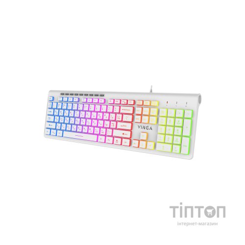 Клавіатура Vinga KB-460 White
