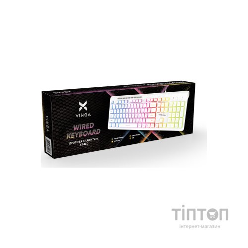 Клавіатура Vinga KB-460 White