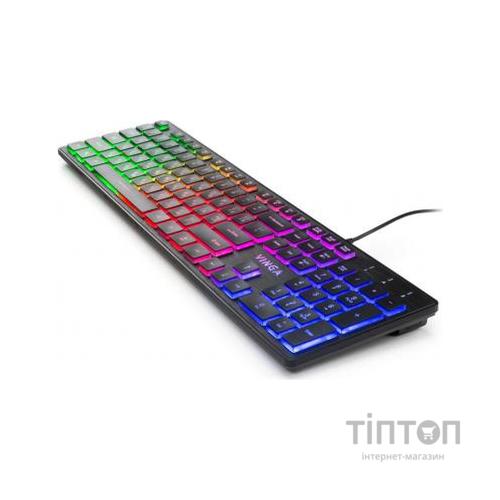 Клавіатура Vinga KB410 black