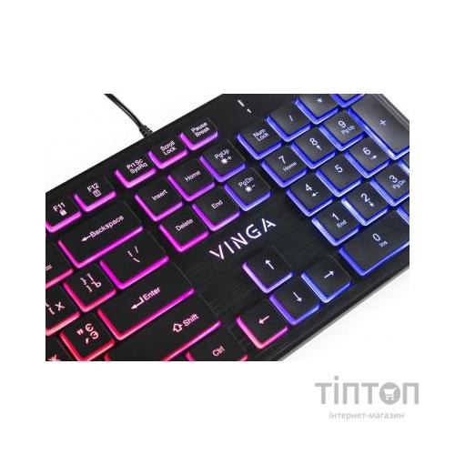 Клавіатура Vinga KB410 black