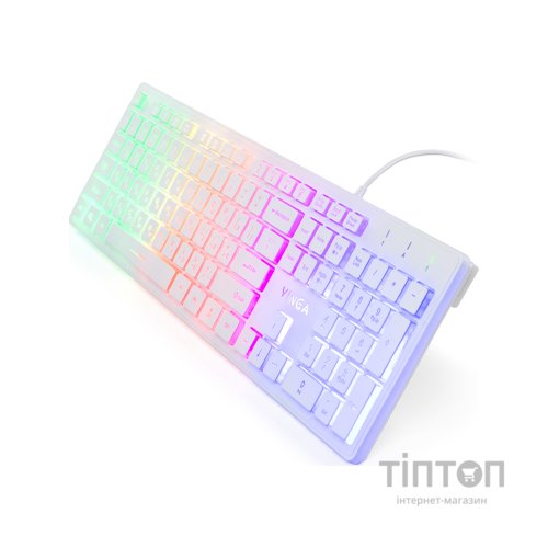 Клавіатура Vinga KB410 White
