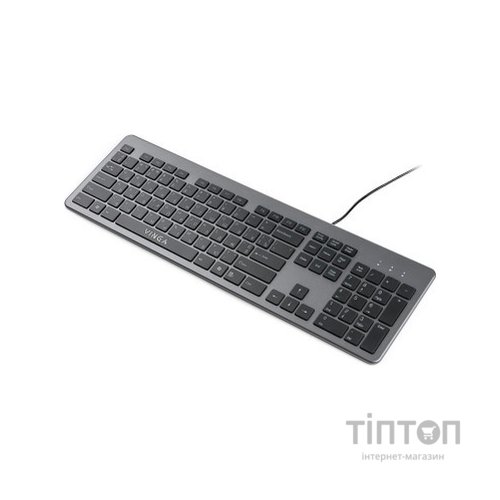 Клавіатура Vinga KB735 black-grey