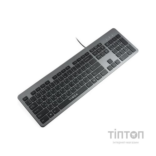 Клавіатура Vinga KB735 black-grey