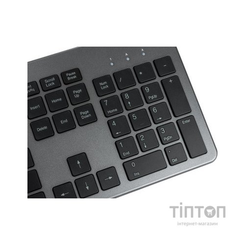 Клавіатура Vinga KB735 black-grey