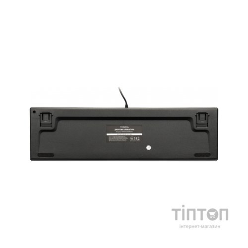 Клавіатура Vinga KBGM-100 LED Blue Switch USB Black (KBGM-100 Black)