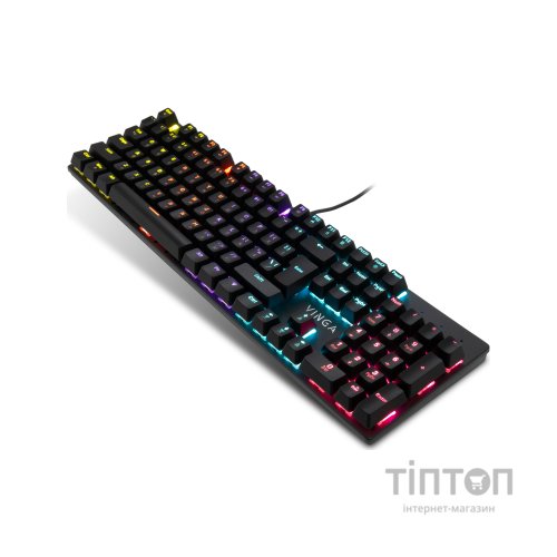 Клавіатура Vinga KBGM-101 LED Red Switch USB Black (KBGM-101 Black)