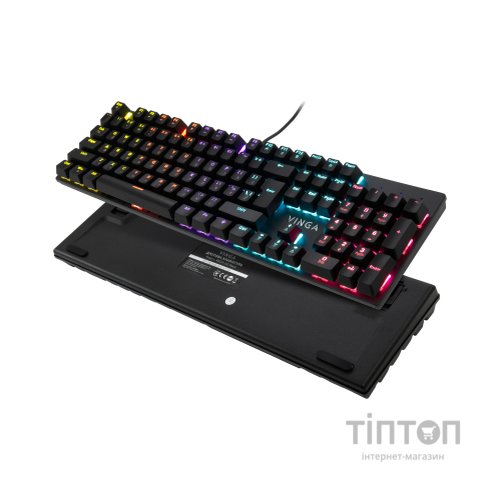 Клавіатура Vinga KBGM-101 LED Red Switch USB Black (KBGM-101 Black)