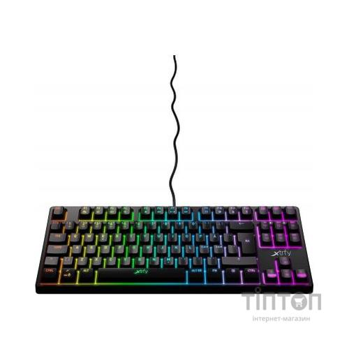Клавіатура Xtrfy K4 TKL RGB Kailh Red Ukr-Ru Black (XG-K4-RGB-TKL-R-UKR)