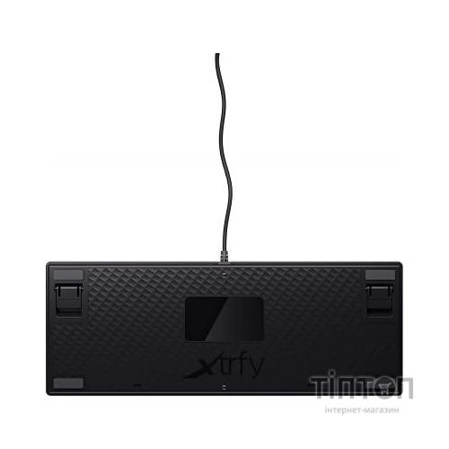 Клавіатура Xtrfy K4 TKL RGB Kailh Red Ukr-Ru Black (XG-K4-RGB-TKL-R-UKR)
