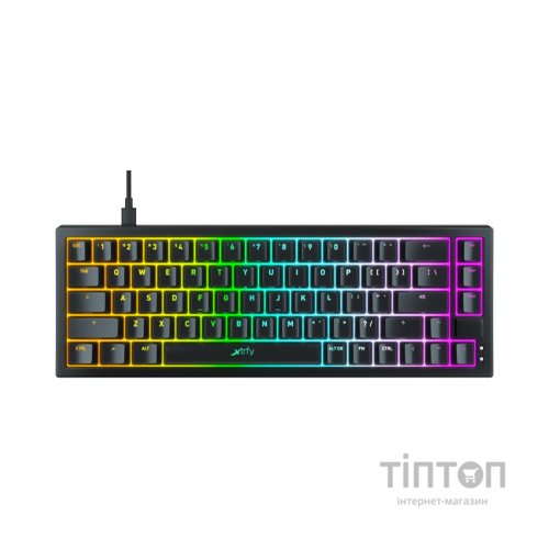 Клавіатура Xtrfy K5 68 keys Kailh Red Hot-swap RGB UA Black (K5-RGB-CPT-BLACK-R-UKR)