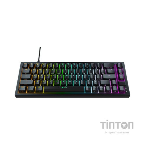 Клавіатура Xtrfy K5 68 keys Kailh Red Hot-swap RGB UA Black (K5-RGB-CPT-BLACK-R-UKR)