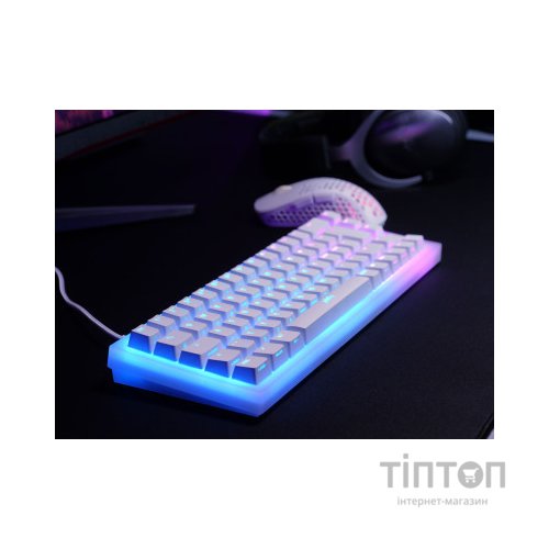 Клавіатура Xtrfy K5 68 keys Kailh Red Hot-swap RGB UA White (K5-RGB-CPT-TPWHITE-R-UKR)