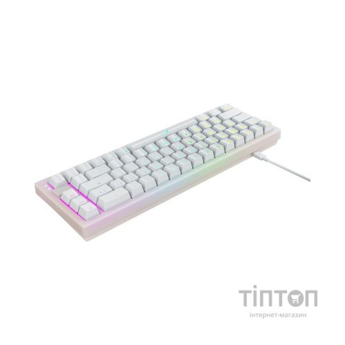Клавіатура Xtrfy K5 68 keys Kailh Red Hot-swap RGB UA White (K5-RGB-CPT-TPWHITE-R-UKR)