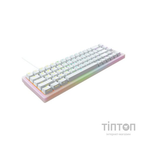 Клавіатура Xtrfy K5 68 keys Kailh Red Hot-swap RGB UA White (K5-RGB-CPT-TPWHITE-R-UKR)