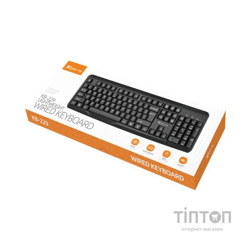Клавіатура Xtrike ME KB-229 USB UA Black (KB-229UA)