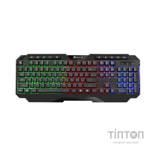 Клавіатура Xtrike ME KB-306 LED USB UA Black (KB-306UA)