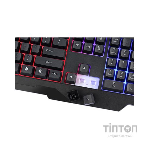 Клавіатура Xtrike ME KB-306 LED USB UA Black (KB-306UA)