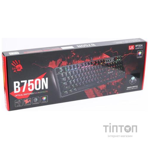 Клавиатура A4Tech B750N Bloody Black USB