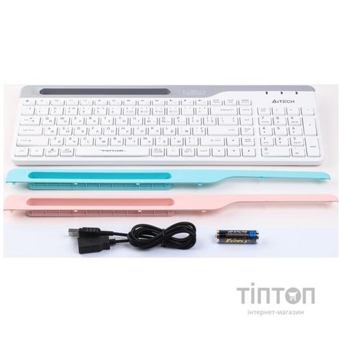 Клавіатура бездротова A4Tech Fstyler FBK25 White