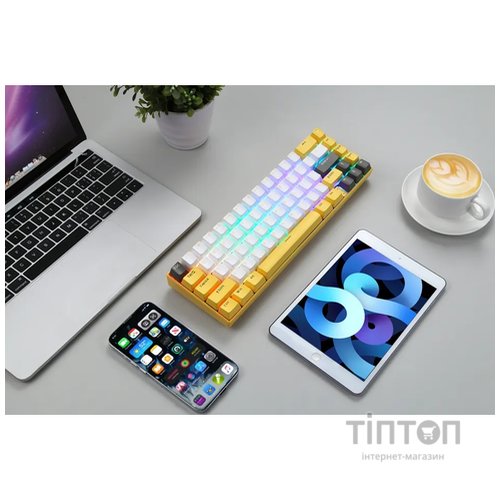 Клавиатура беспроводная Motospeed BK67 Longhua Red Yellow (mtbk67ymr)