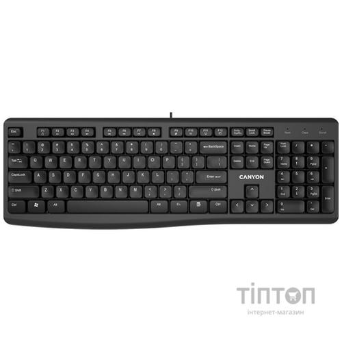 Клавіатура Canyon KB-50 USB Black (CNE-CKEY5-RU)