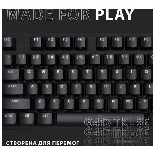 Клавіатура Logitech G413 TKL SE Mechanical Tactile Switch USB UA Black (920-010446)
