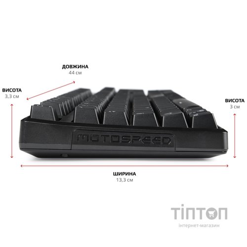 Клавиатура Motospeed CK107 (K96) Outemu Blue Black USB