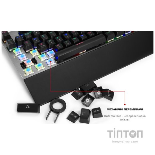 Клавиатура Motospeed CK108 Outemu Blue Silver USB