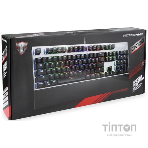 Клавиатура Motospeed CK108 Outemu Blue Silver USB