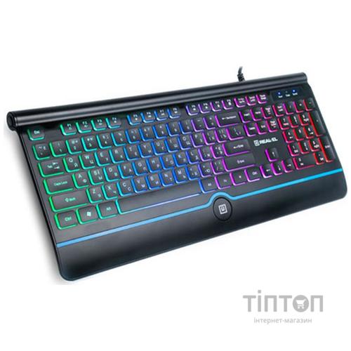 Клавиатура REAL-EL Comfort 8000 Backlit Black USB UAH