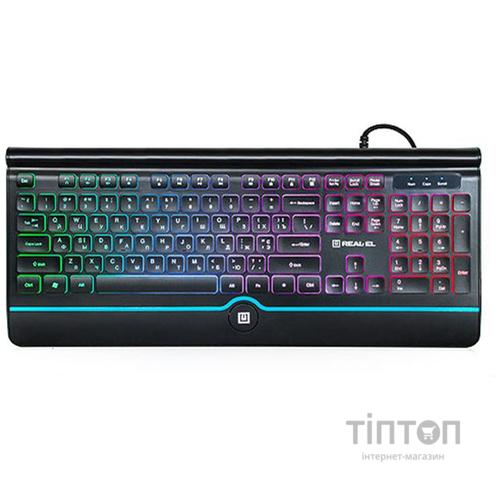 Клавиатура REAL-EL Comfort 8000 Backlit Black USB UAH