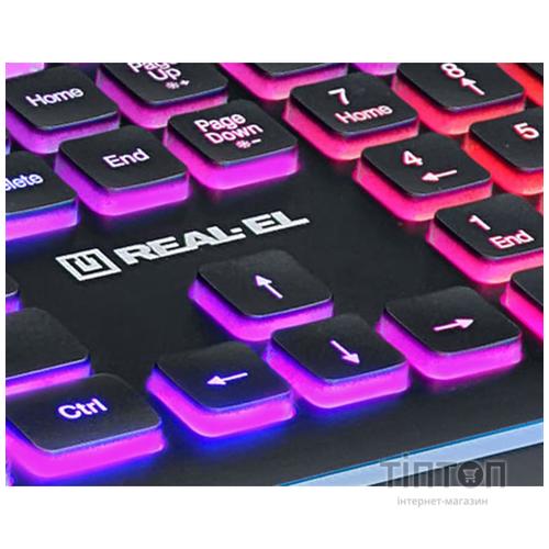 Клавиатура REAL-EL Comfort 8000 Backlit Black USB UAH