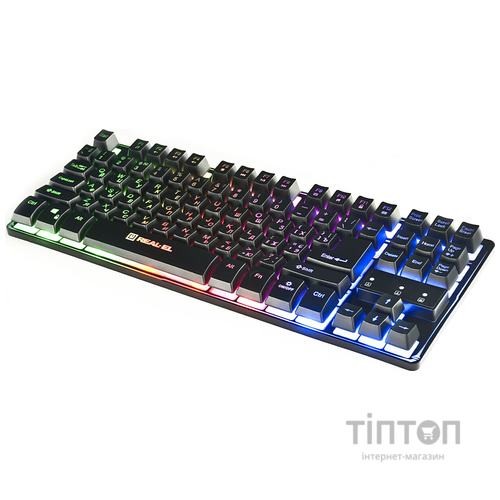 Клавиатура REAL-EL Gaming 8710 TKL Backlit Ukr Black