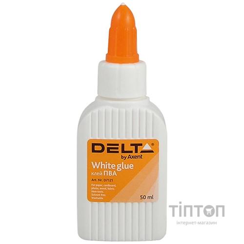 Клей Delta by Axent White glue, PVA, 50 мл, cap dispenser (D7121)