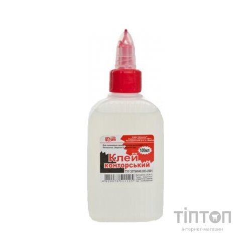 Клей КіП конторський полімерний 100 мл з суперковпачком (GLUE-KIP-KONT-100ML)