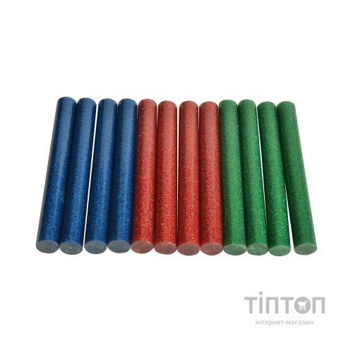 Клейові стержні Stanley d=11,3 мм, L= 100 мм, низкотемпературный, три цвета, 12 шт (STHT1-70436)