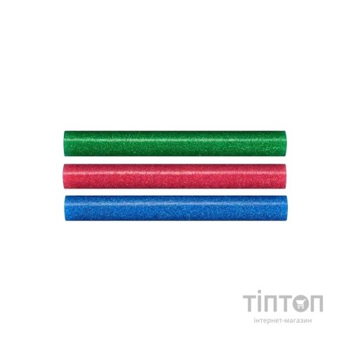 Клейові стержні Stanley d=11,3 мм, L= 100 мм, низкотемпературный, три цвета, 12 шт (STHT1-70436)