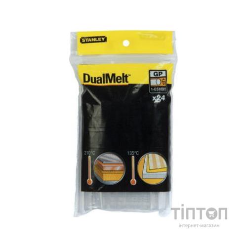 Клейові стержні Stanley DualTemp d=11,3мм, L=100 мм, 24 шт (1-GS20DT)