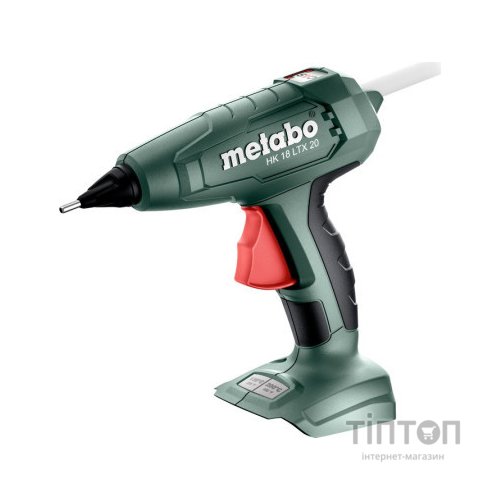 Клейовий пістолет Metabo HK 18 LTX 20, 18В, стрижні 11мм, подача 20г/хв (без АКБ та ЗП) (600797850)