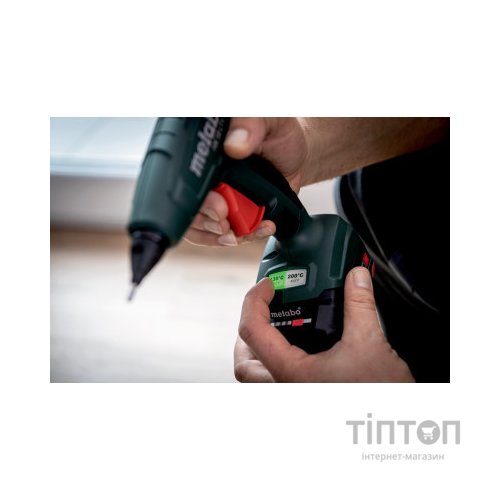 Клейовий пістолет Metabo HK 18 LTX 20, 18В, стрижні 11мм, подача 20г/хв (без АКБ та ЗП) (600797850)