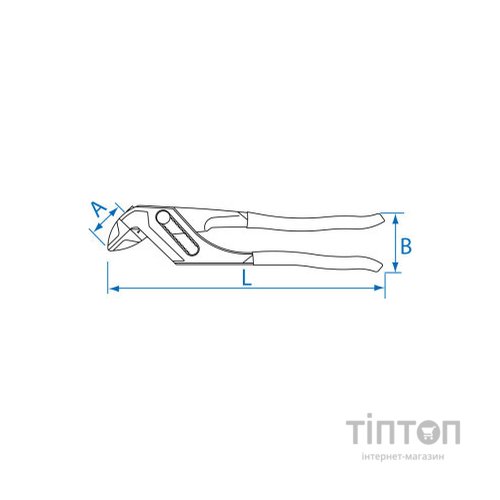 Кліщі KING TONY переставні 10" (250 мм) кнопковий механізм з тріскачкою (6518-10C)