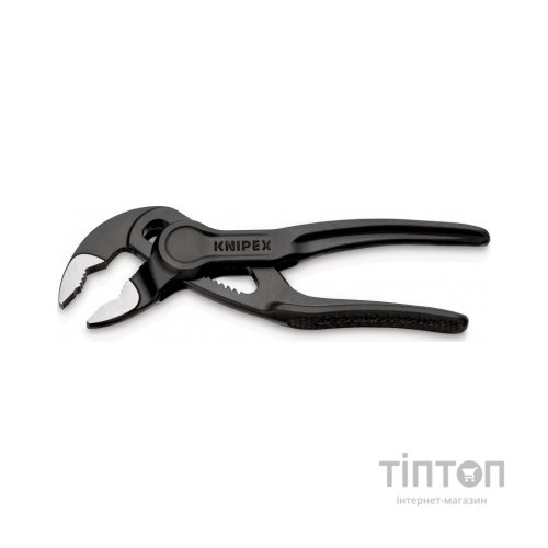 Кліщі KNIPEX COBRA XS переставні з фіксатором, 28 мм (1"), под ключ 24 мм, L-100 мм, Cr-V (87 00 100)