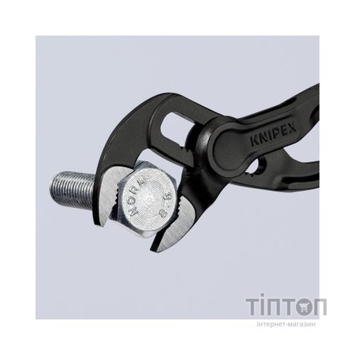 Кліщі KNIPEX COBRA XS переставні з фіксатором, 28 мм (1"), под ключ 24 мм, L-100 мм, Cr-V (87 00 100)