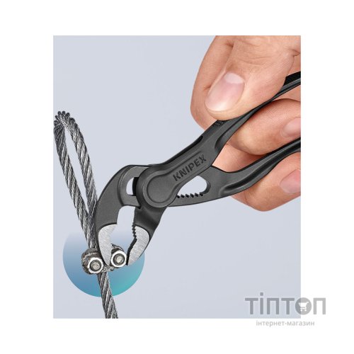 Кліщі KNIPEX COBRA XS переставні з фіксатором, 28 мм (1"), под ключ 24 мм, L-100 мм, Cr-V (87 00 100)